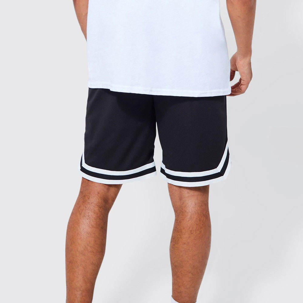 National Apparels High Quality Custom Made Basketball Shorts For Mens Cropped Fit Polyester Plain Sublimation Shorts For Mens